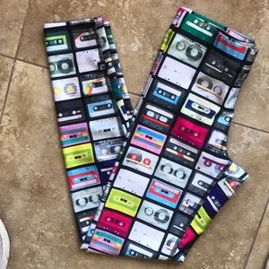 Terez full length performance leggings remix tape